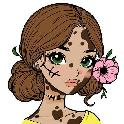 ʀᴇᴀʟɪsᴛɪᴄ ɢɪʀʟ ᴡɪᴛʜ ᴀ sᴄᴀʀ ғʀᴏᴍ ᴀ ғʟᴏᴡᴇʀ