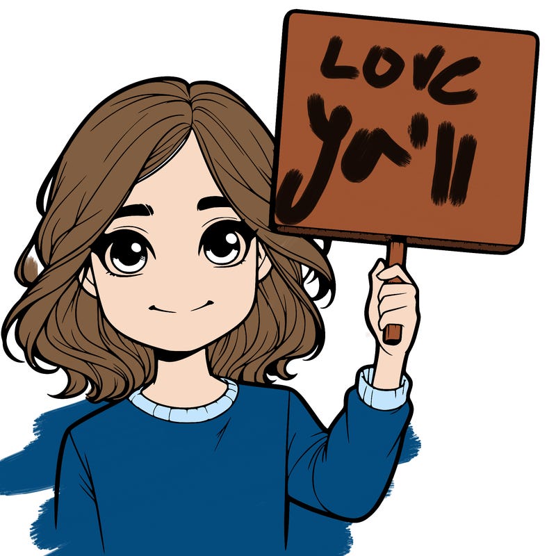 realistic girl holding up a sign