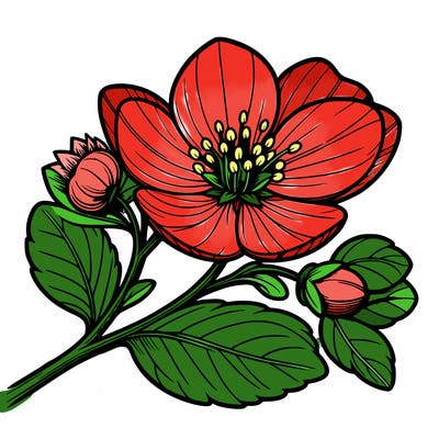 realistic flower