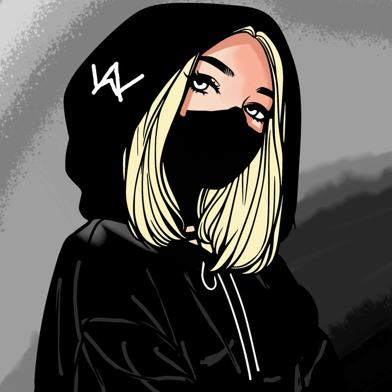 a realistic girl in a hoodie