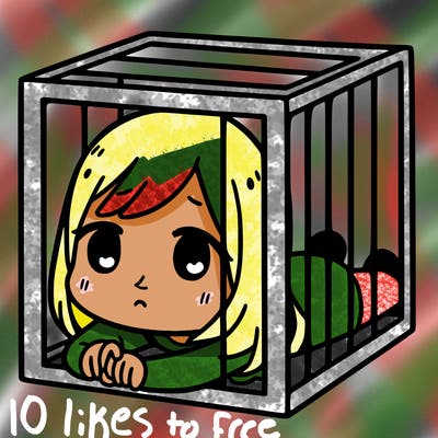 a girl trapped