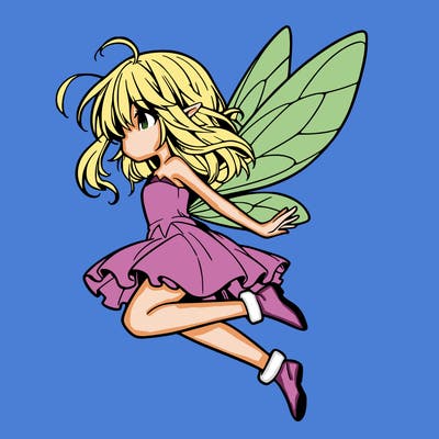 manga fairy flying