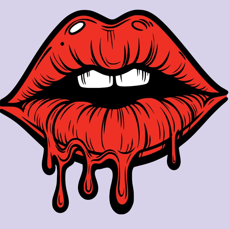 lips that look realistic and drip