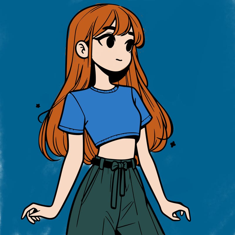 girl in a cute crop top