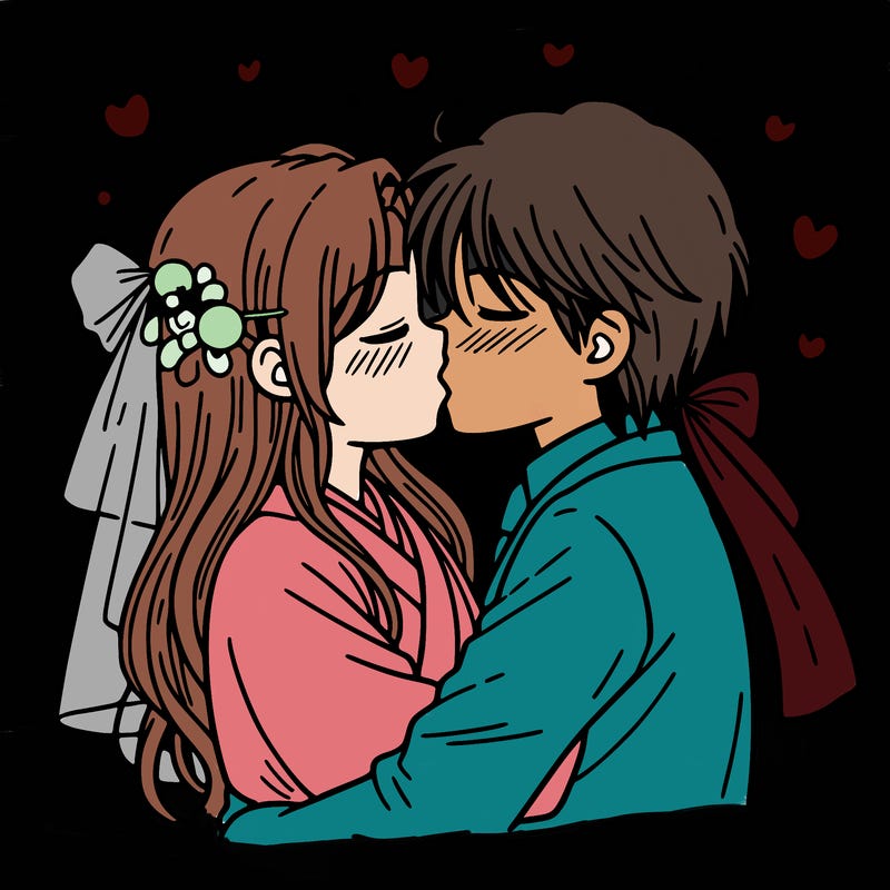 kissing