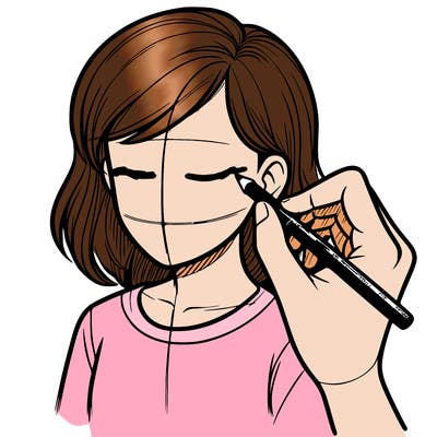 drawing a realistic person