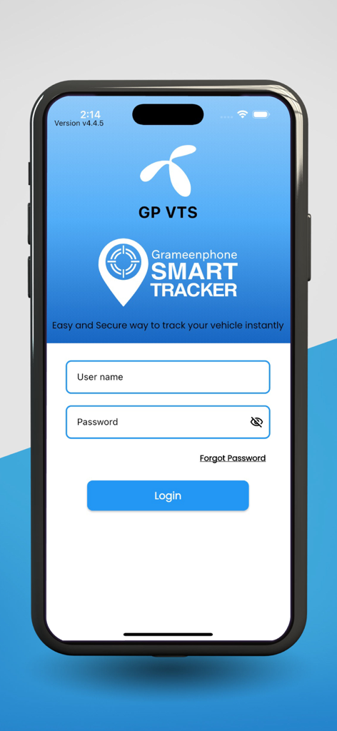 Grameenphone Vehicle Tracking - Grameenphone Smart Tracker login screen for vehicle tracking