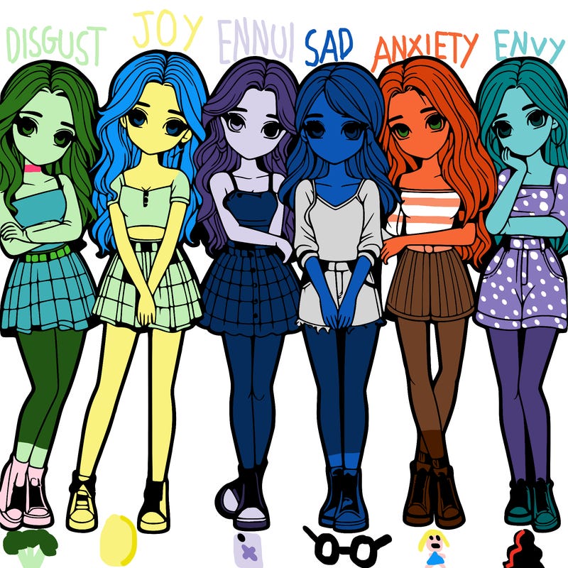 a group of girls realistic