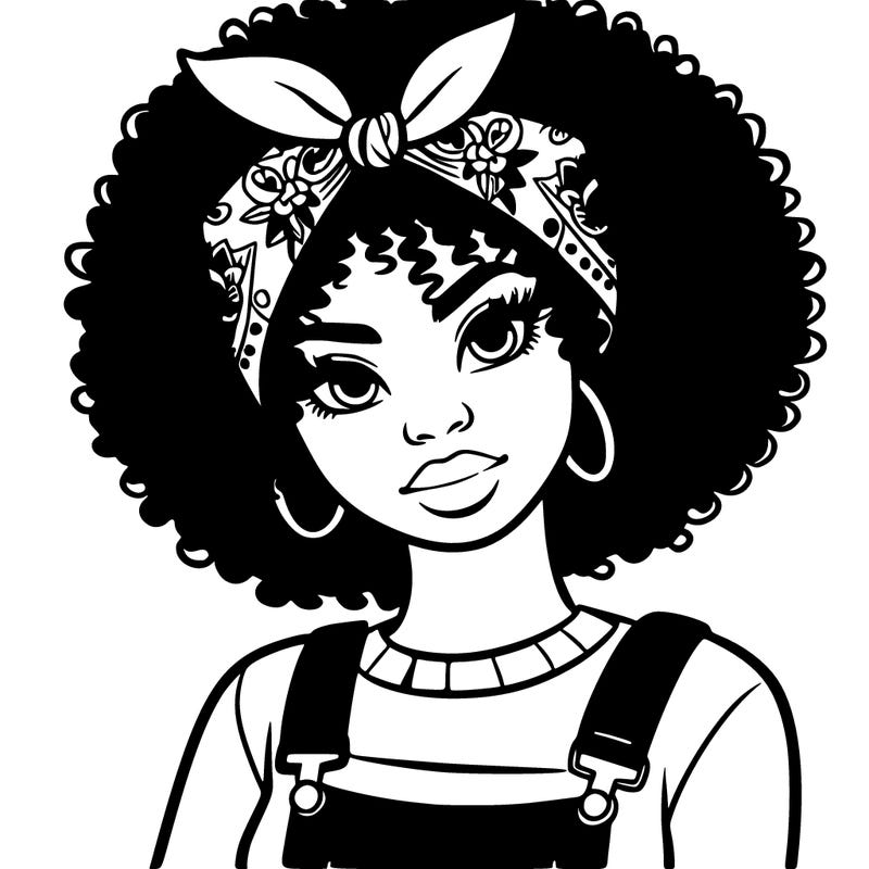 black women with curly hair and a bandana