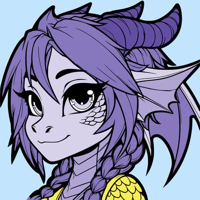 realistic dragonkin girl