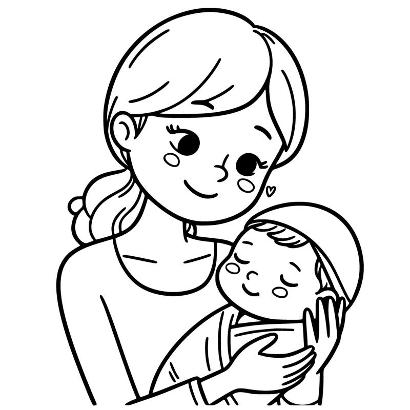 a mom holding a newborn baby