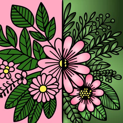 flowers split