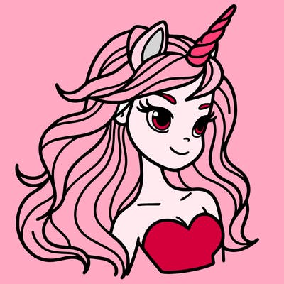 unicorn woman in person