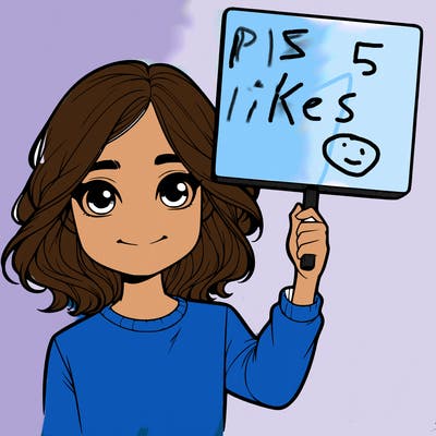 realistic girl holding up a sign