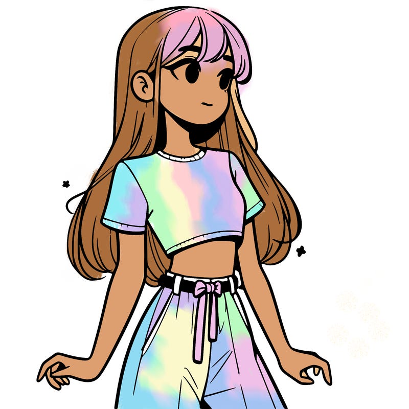 girl in a cute crop top