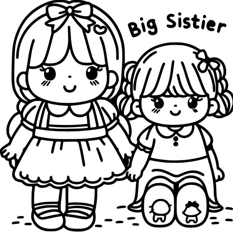 big sister and little sister