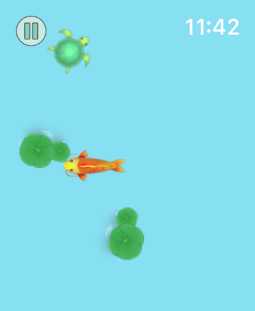 Watch Games-Summon the Dragon - Koi fish and turtle swimming in an ink painting style water world game