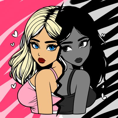 realistic girl split