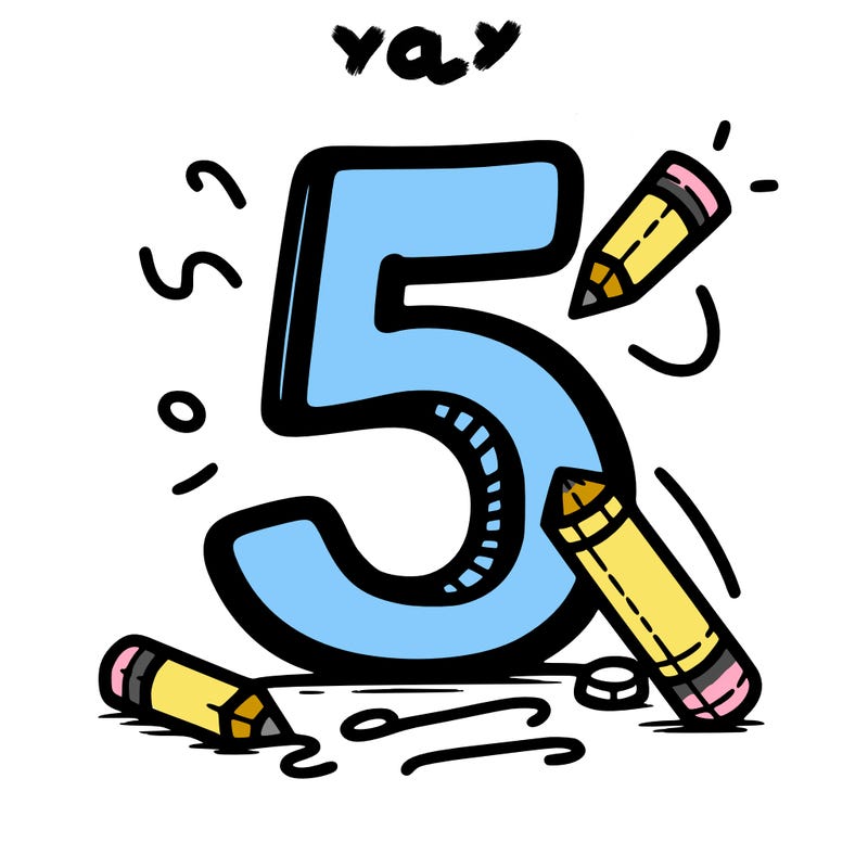 5