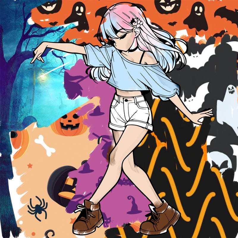 realistic girl danceing