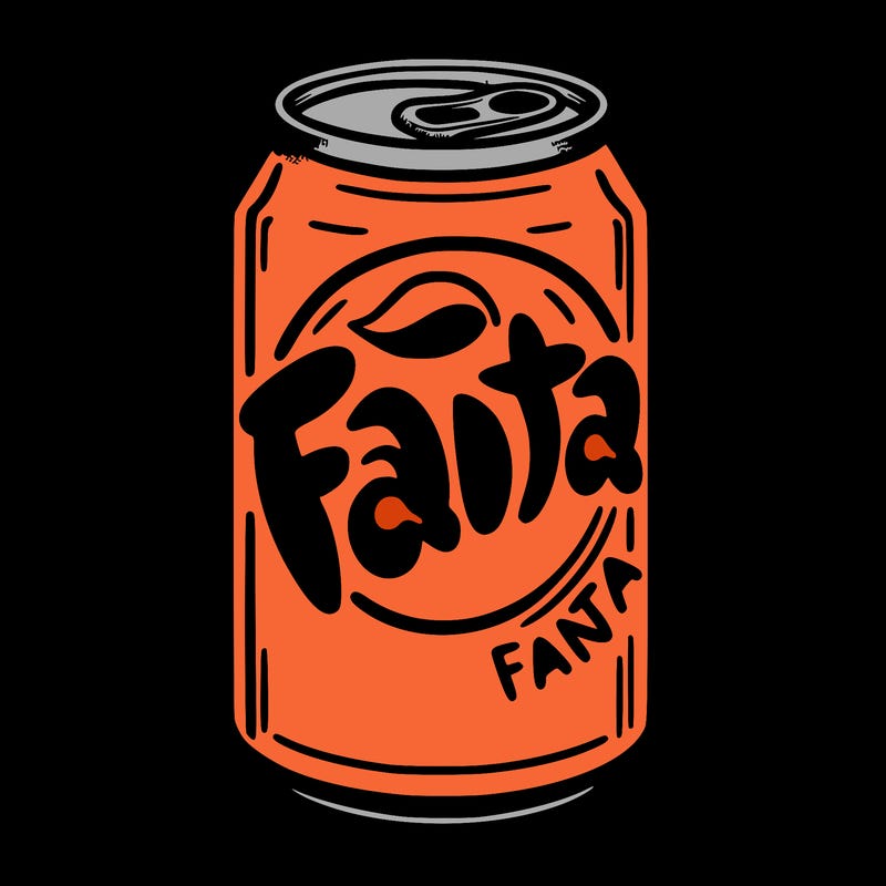 can of fanta