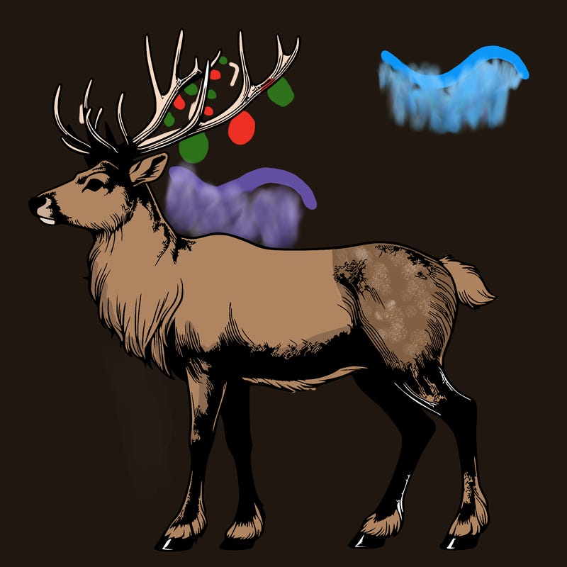 realistic reindeer