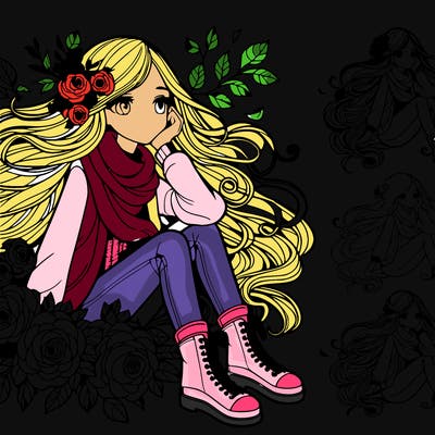 realistic beautiful girl