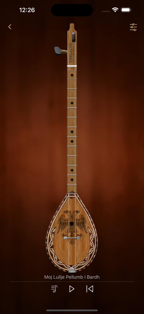 Tingalin (Çifteli and Lahuta) - Digital representation of an Albanian Cifteli instrument in the Tingalin app