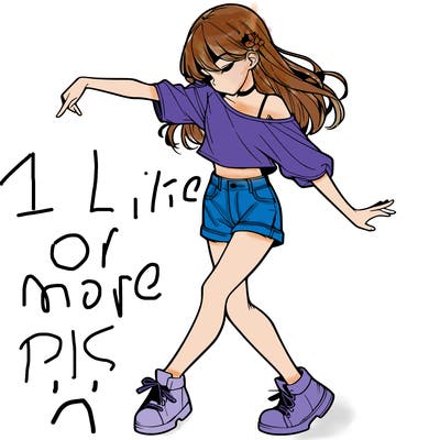 realistic girl danceing
