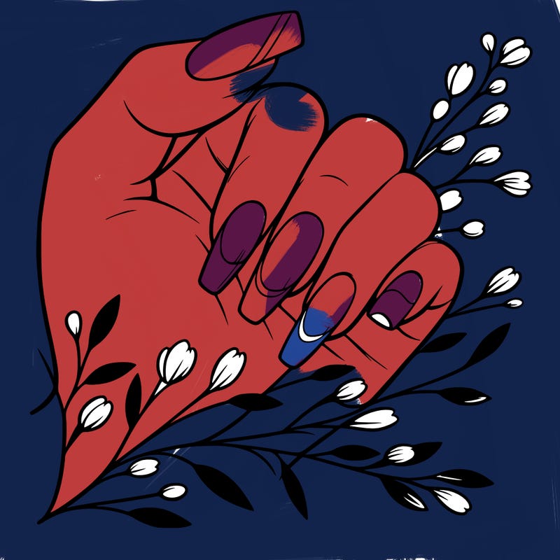 nails with french tip