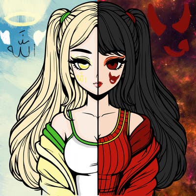 realistic girl split