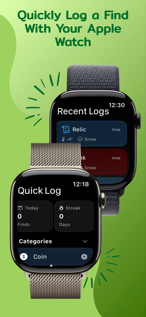 Treasure Tracker - Treasure Tracker Apple Watch app for logging metal detecting finds quickly