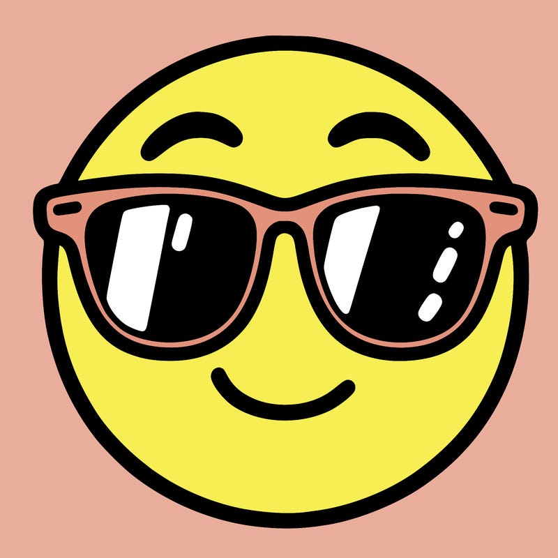 emoji with sunglasses