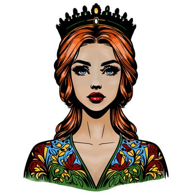 realistic beautiful queen