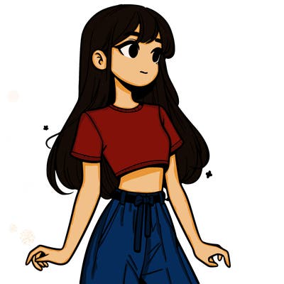 girl in a cute crop top