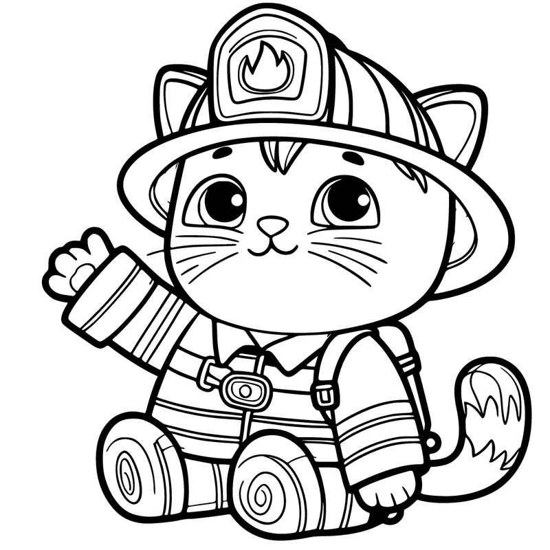 firefighter cat