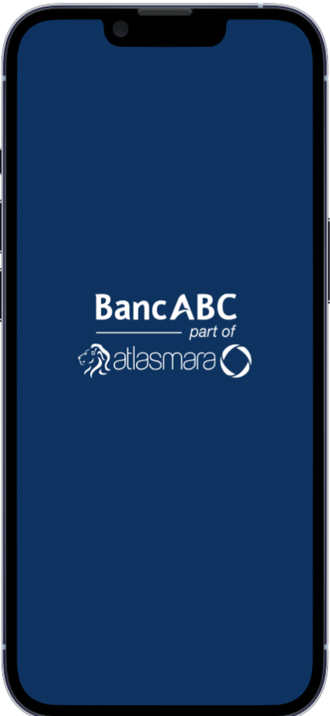 BancABC Visa App - BancABC Visa App splash screen displaying the bank logo and Atlasmara branding