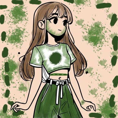 girl in a cute crop top