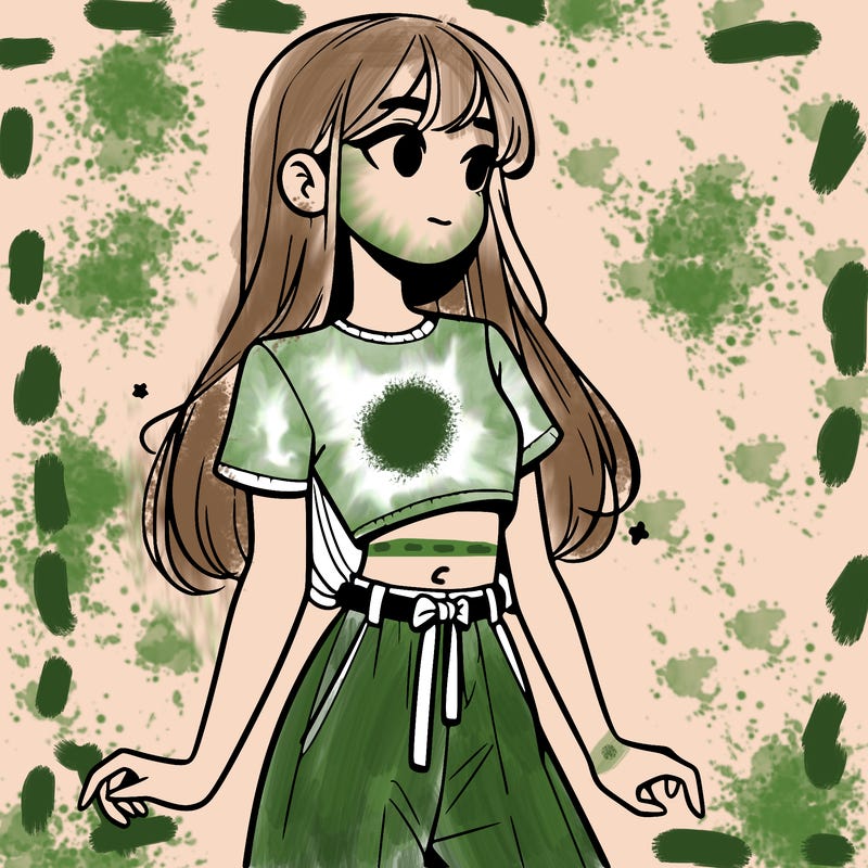 girl in a cute crop top