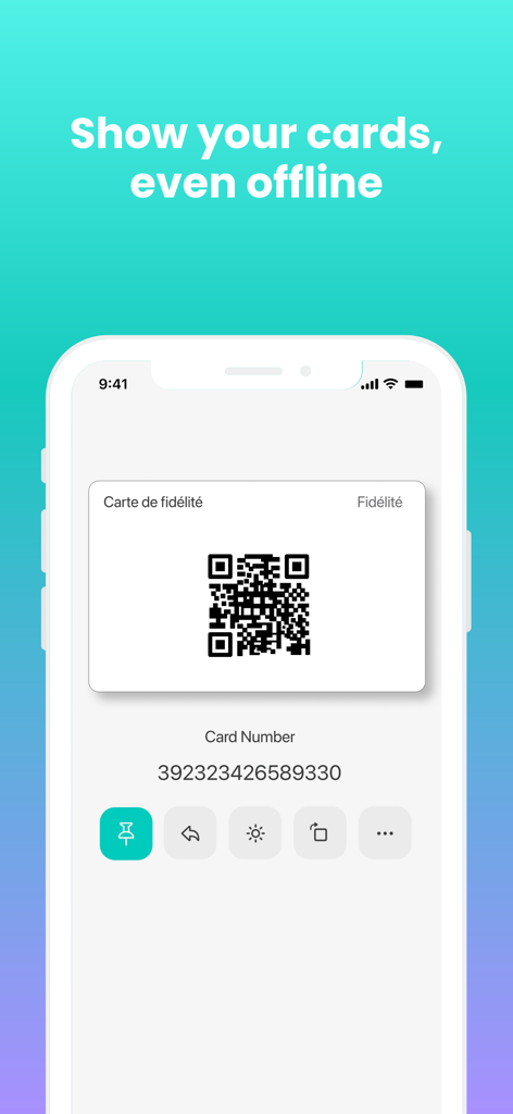 Fidélité - Loyalty Card Wallet - Digital loyalty card with QR code and offline access feature in the Fidelite app
