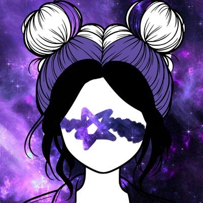 realistic girl with buns on the top of her hair