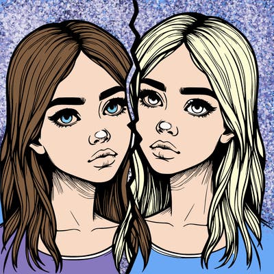 realistic girl split