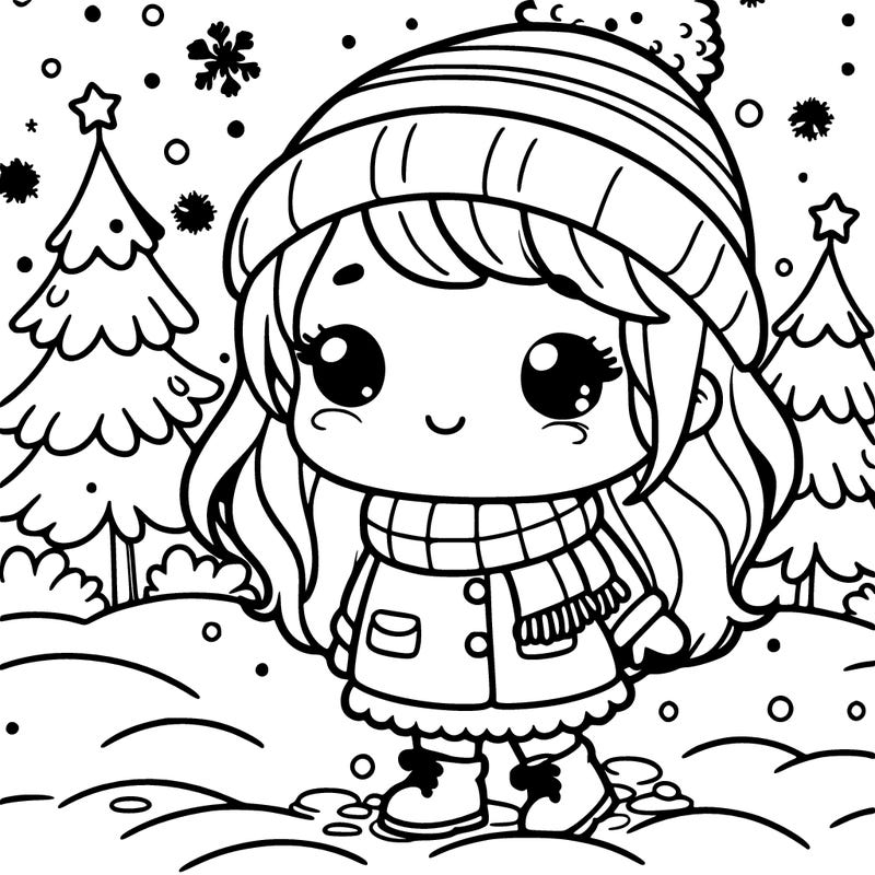 girl in snow