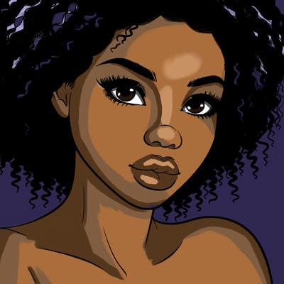 realistic black girl