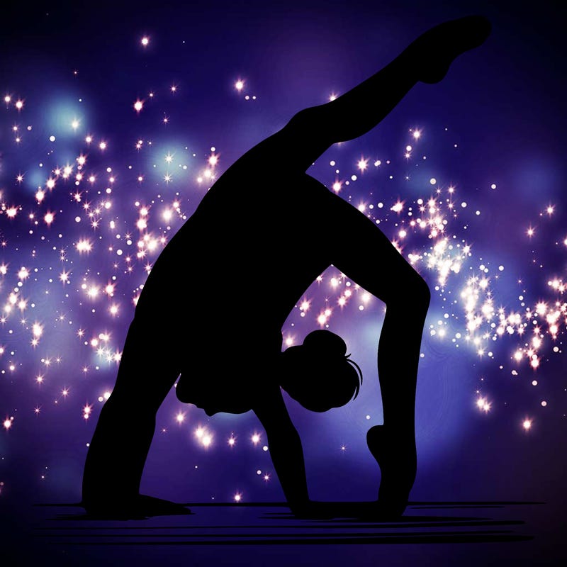 girl doing gymnastics