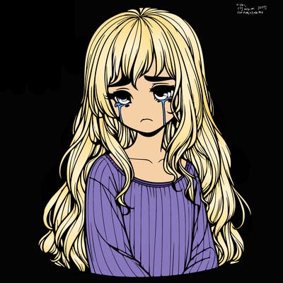 realistic sad girl