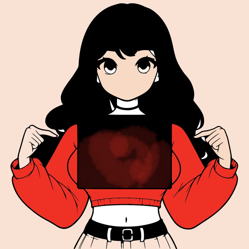 girl holding a blank sign in a long sleeve crop top