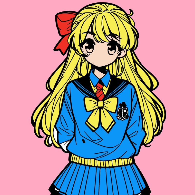 preppy anime girl