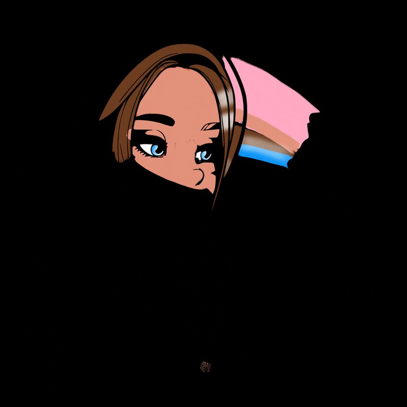 a realistic girl, spray painting