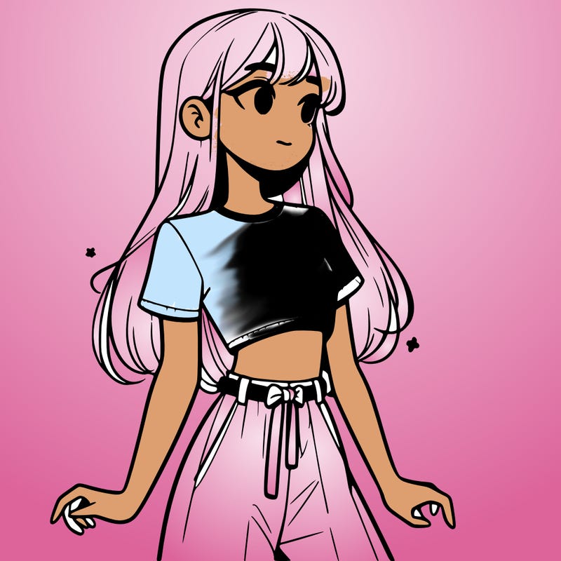 girl in a cute crop top